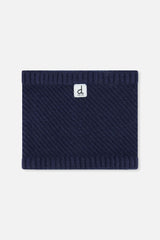 Winter Knit Neckwarmer Navy Blue