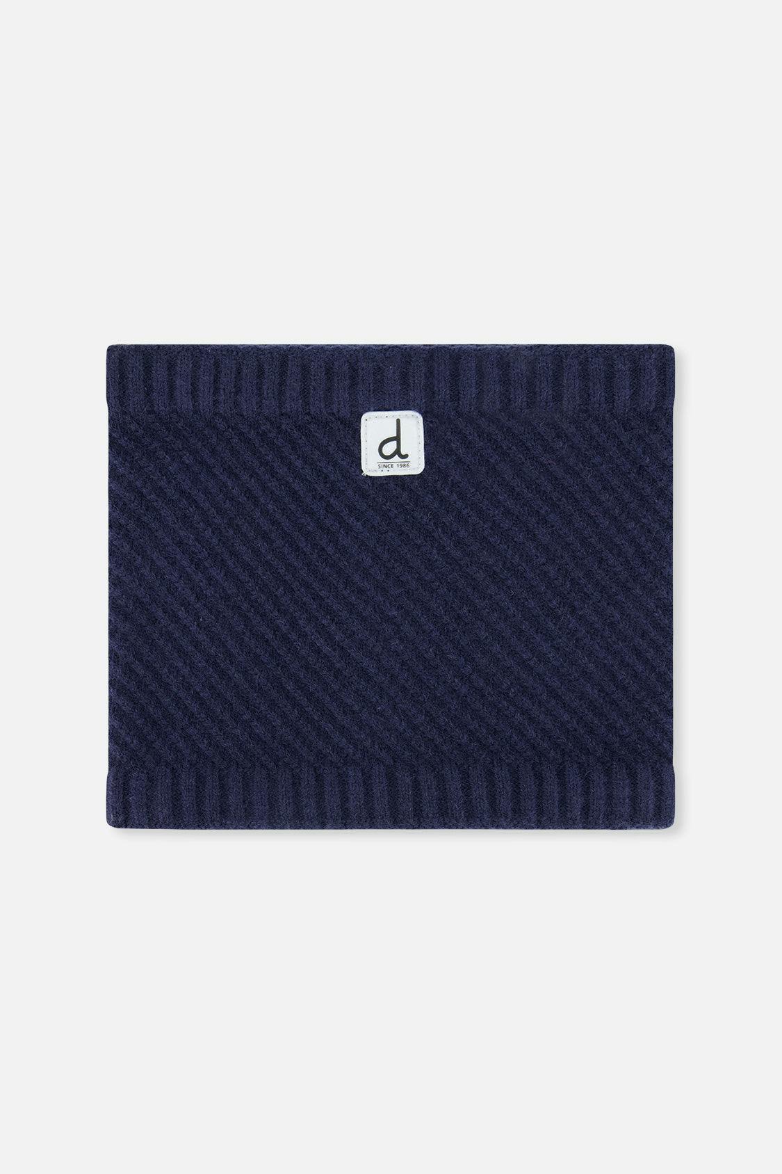 Winter Knit Neckwarmer Navy Blue