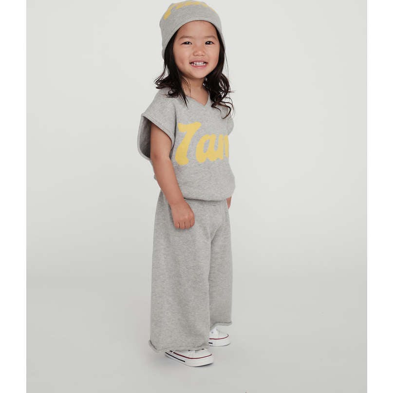 Baby Girls My Boxy Cotton Rolled Edge Wide Leg Pants