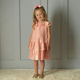 Pink Sequin Bow Dress