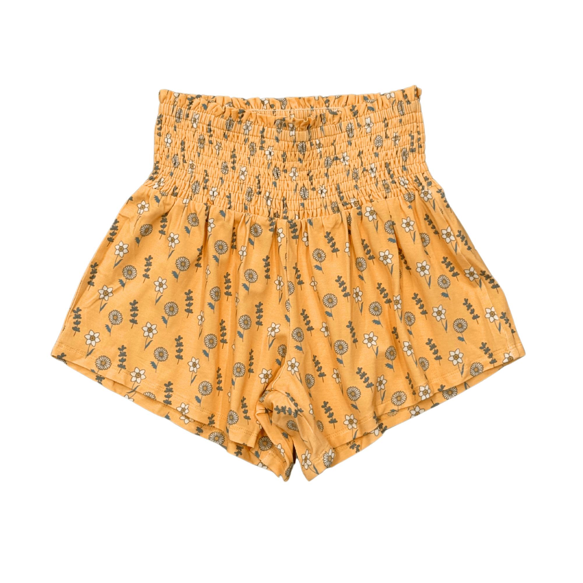 Girls Flowy Short in Mini Golden Floral