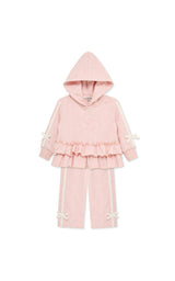 Ruffle Peplum Hoodie Pant Set (2T-4T)