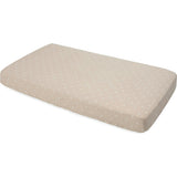 Cotton Muslin Crib Sheet - Taupe Cross