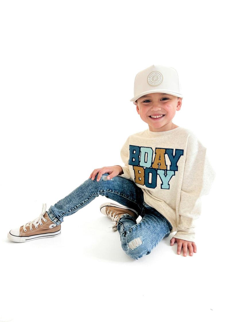 Birthday Boy Patch Sweatshirt