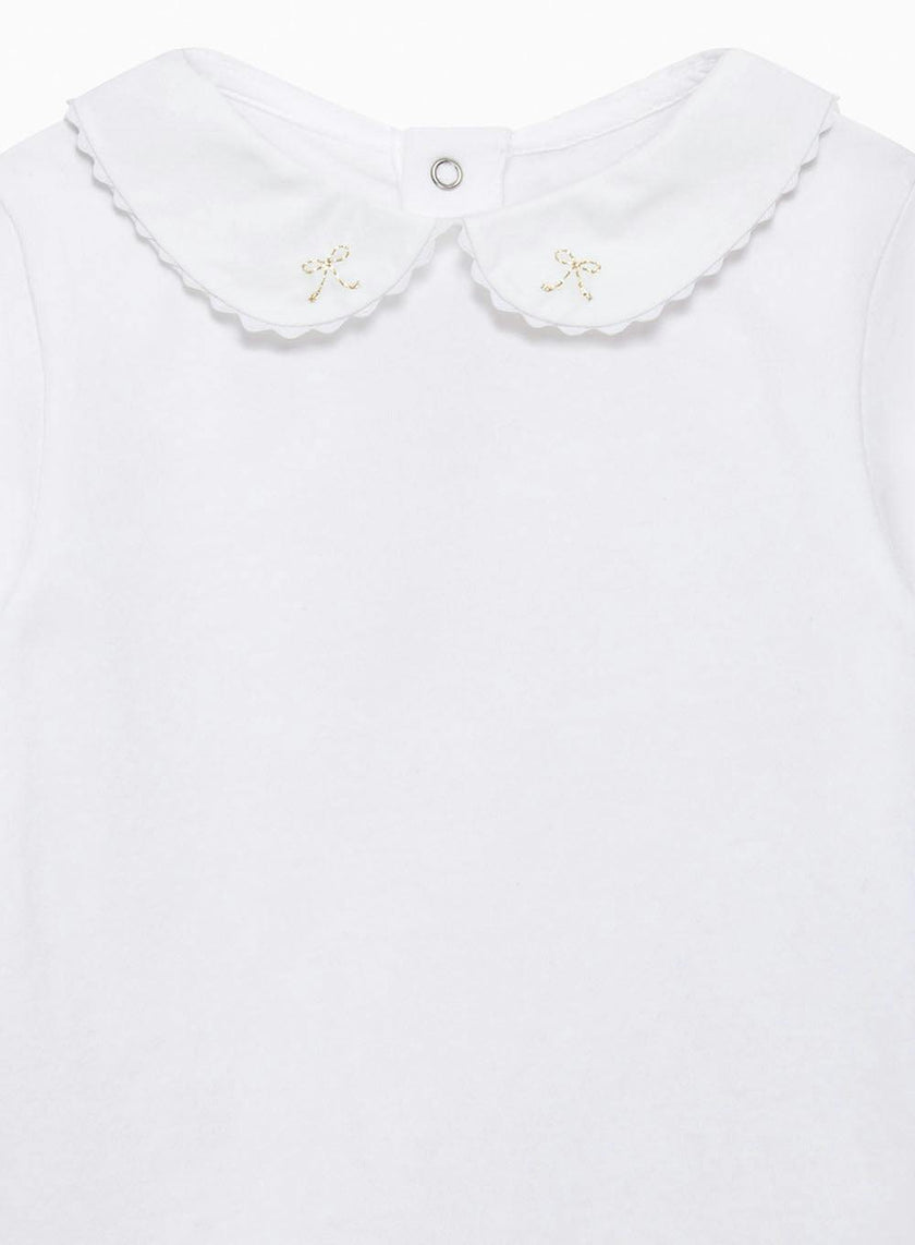 Baby Long-Sleeved Amelia Bow Bodysuit