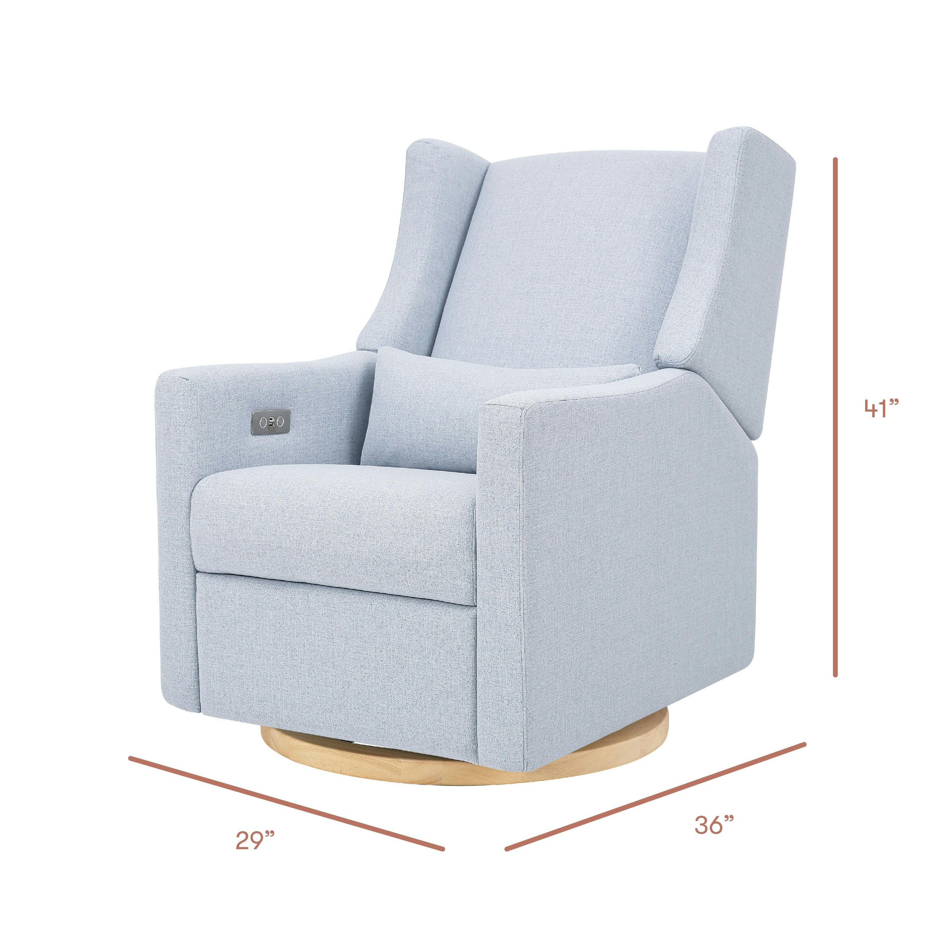 Babyletto Kiwi Electronic Recliner and Swivel Glider with USB port
