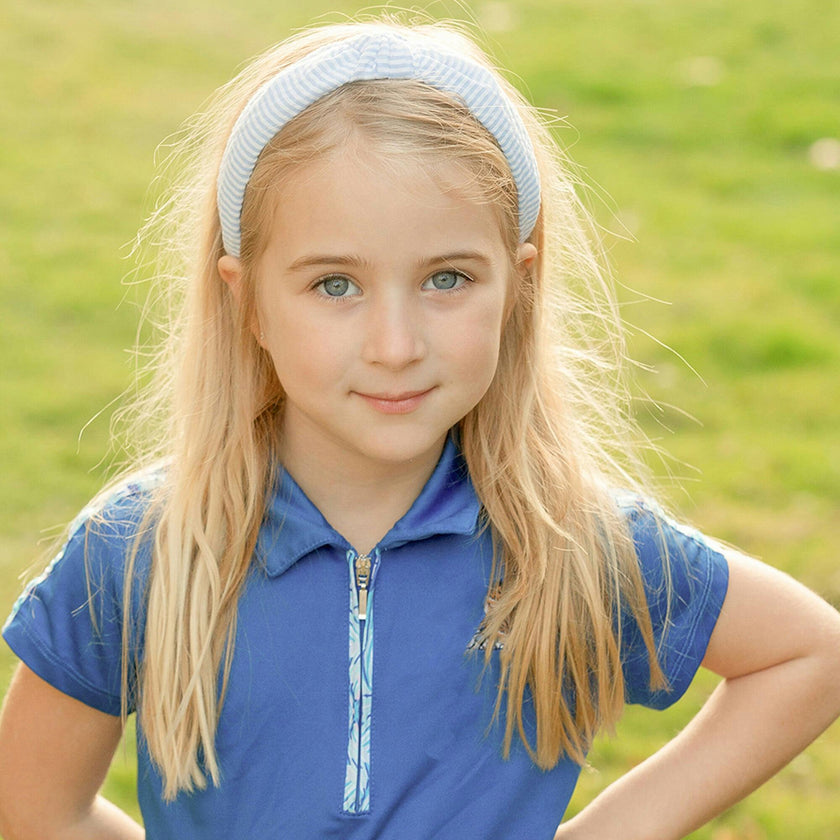 Seersucker Knot Headband