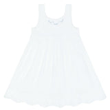 girls shell white simple dress