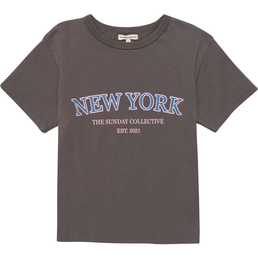 Organic Weekend Tee in Midnight Slate