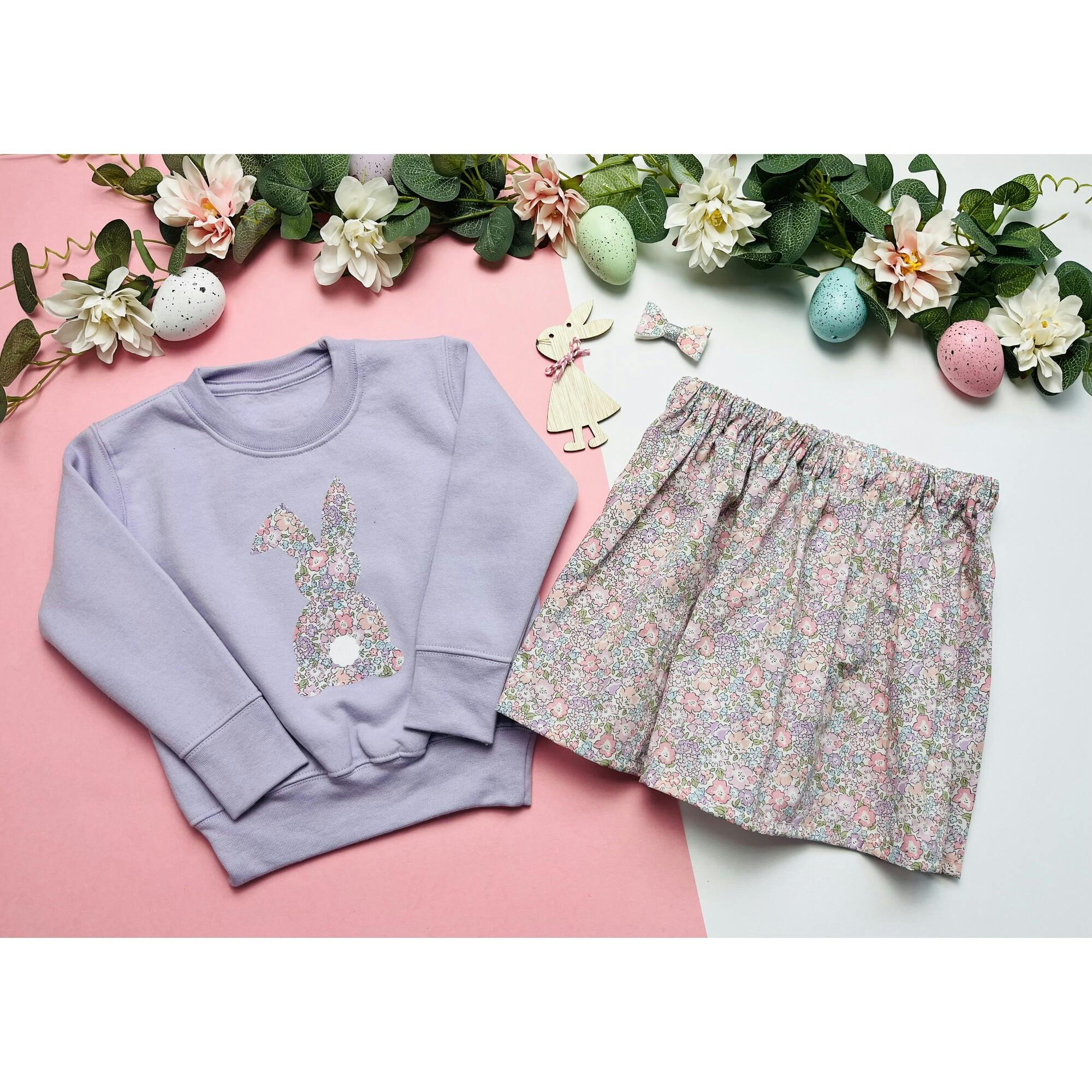 Liberty of London Girls Elasticated Skirt - Michelle pink