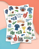 Football Tats - 60 temporary tattoos