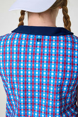 red white and gingham girly girl tank