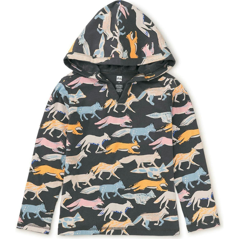 Happy Long Sleeve Kangaroo Pocket Front Zip Hoodie, Multi