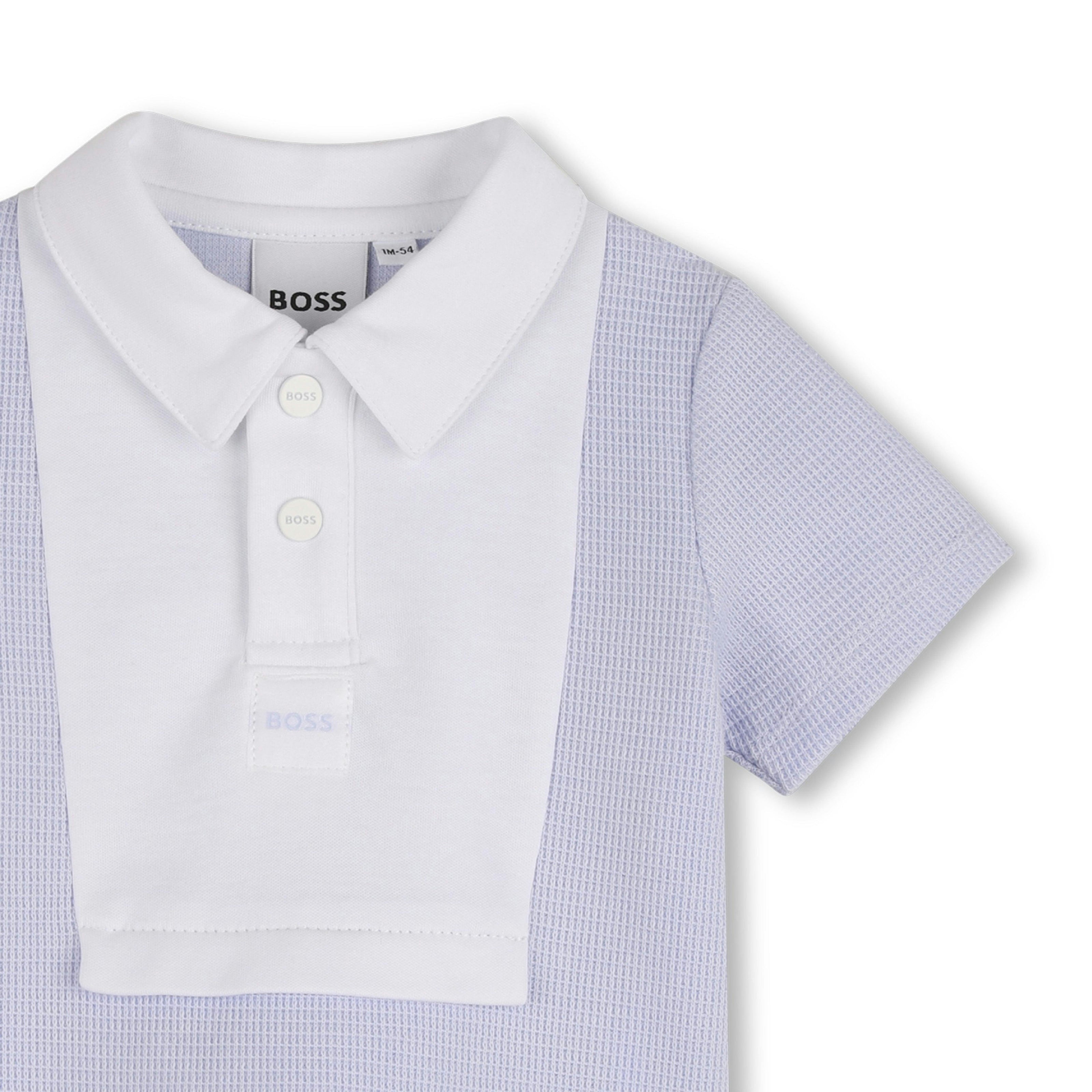 Light Blue Polo Baby Set