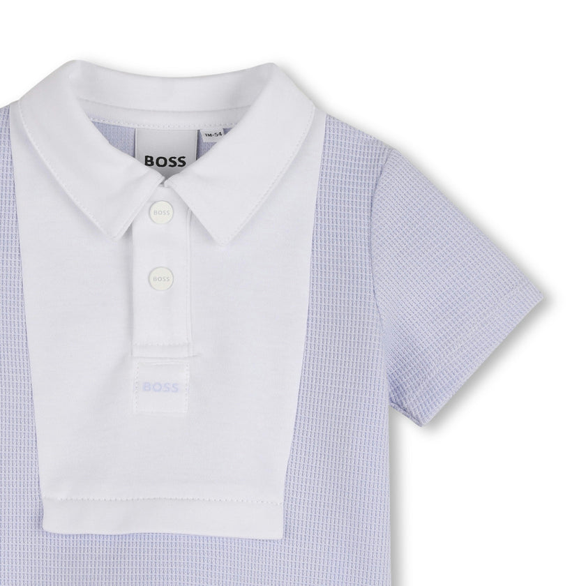 Light Blue Polo Baby Set