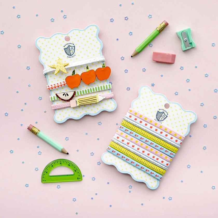 Smarty Pants Embellished Pack of 4 Hair Tie Set