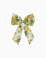 Extra Large Bow Hair Clip in Yellow Carline