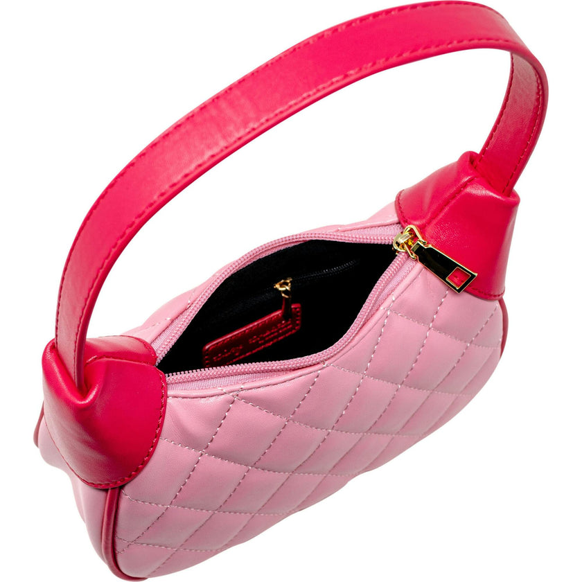 Quilted Zip Top Shoulder Bag