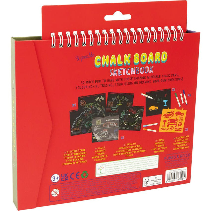 Chalk Board Sketchbook - Cars