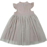 Fleurance Flutter Sleeve Buttoned Front Dress