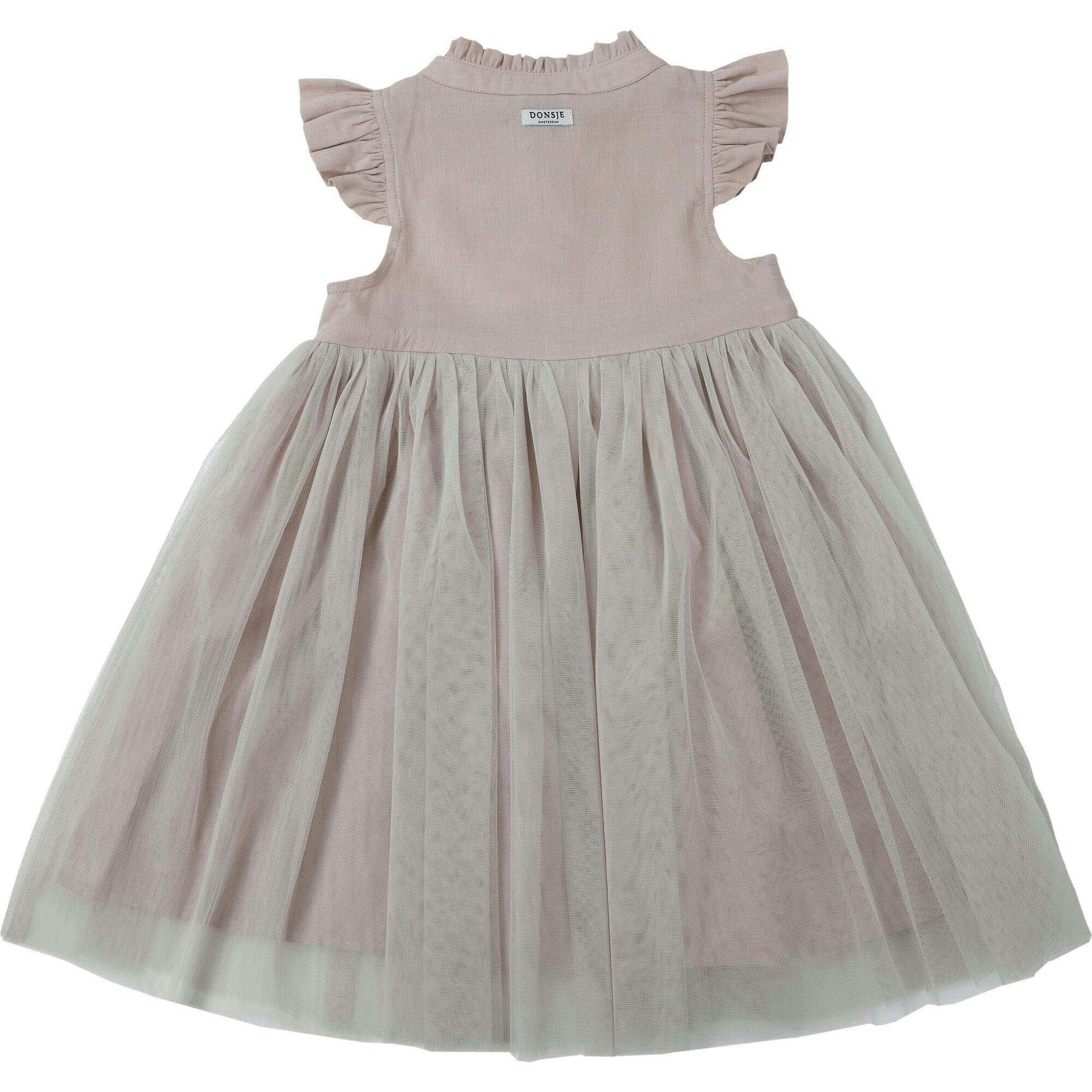 Fleurance Flutter Sleeve Buttoned Front Dress