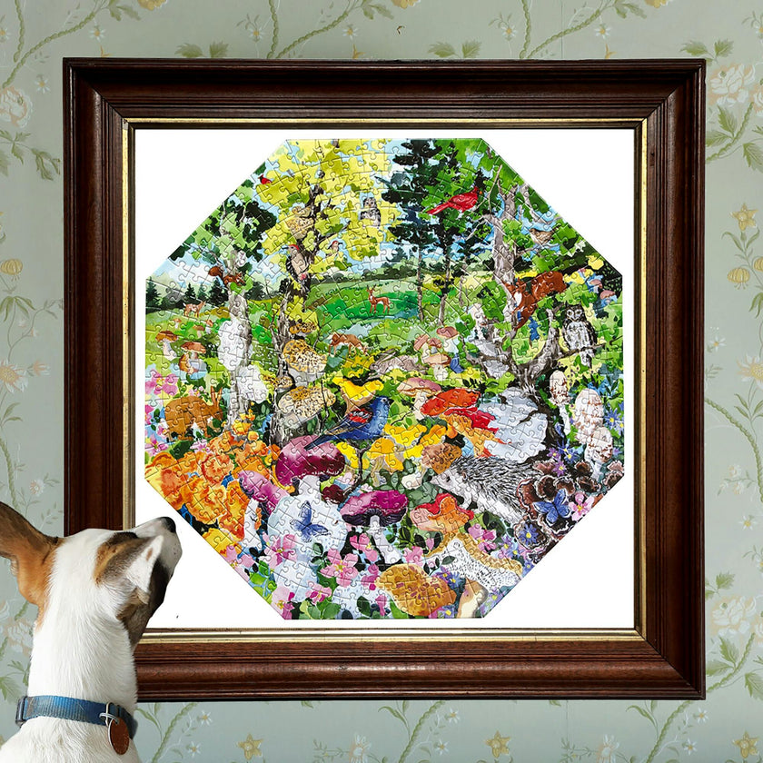 Piece&Love: Edible Mushrooms - 500 pc Octagonal Puzzle