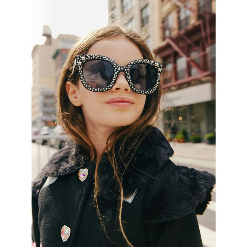 Crystal Star Sunglasses Black