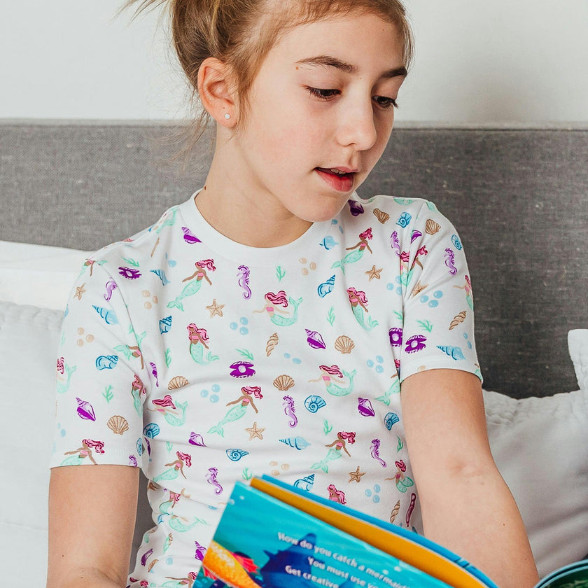 The Organic Short Sleeve Pajama Set [Under the Sea]