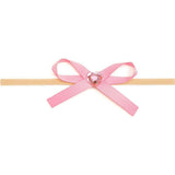 Dainty Heart Bow Baby Headband
