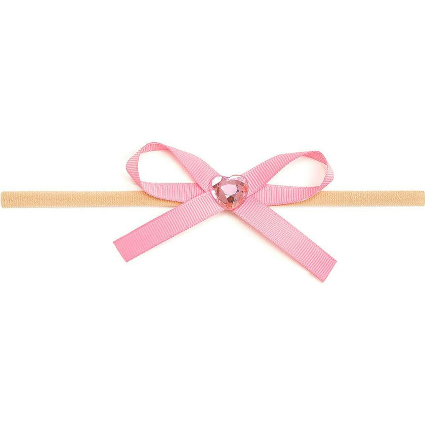 Dainty Heart Bow Baby Headband