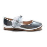 Silver Haile Rhinestone Flower Flats