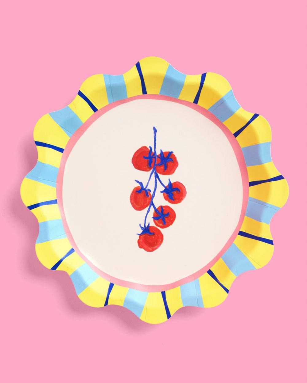 Italian Capri Plates - 32 paper plates