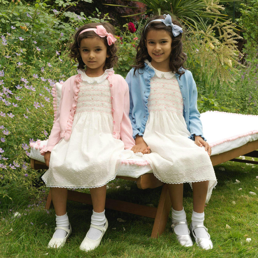 Swiss Dot Hand-Smocked Dress