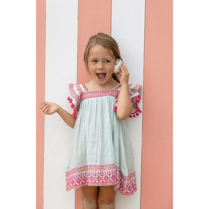 Serena Pom Pom Dress, Prints