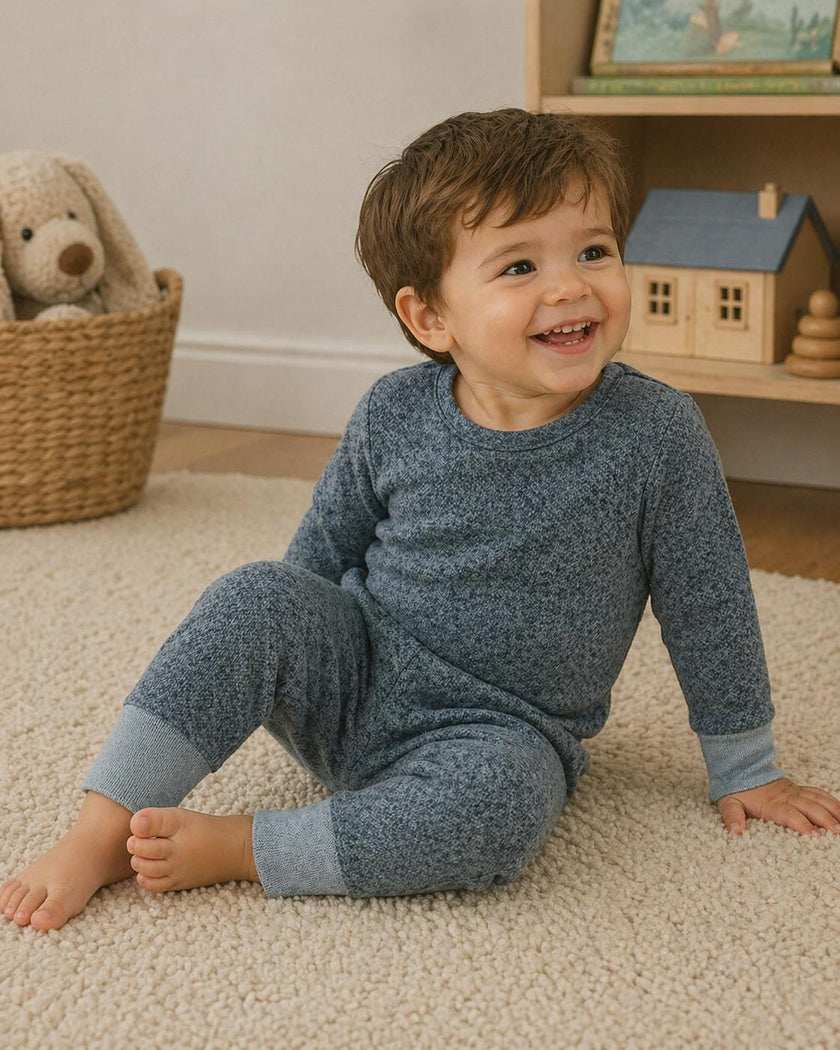 Brushed Sweater Knit 2-Piece Lounge Set