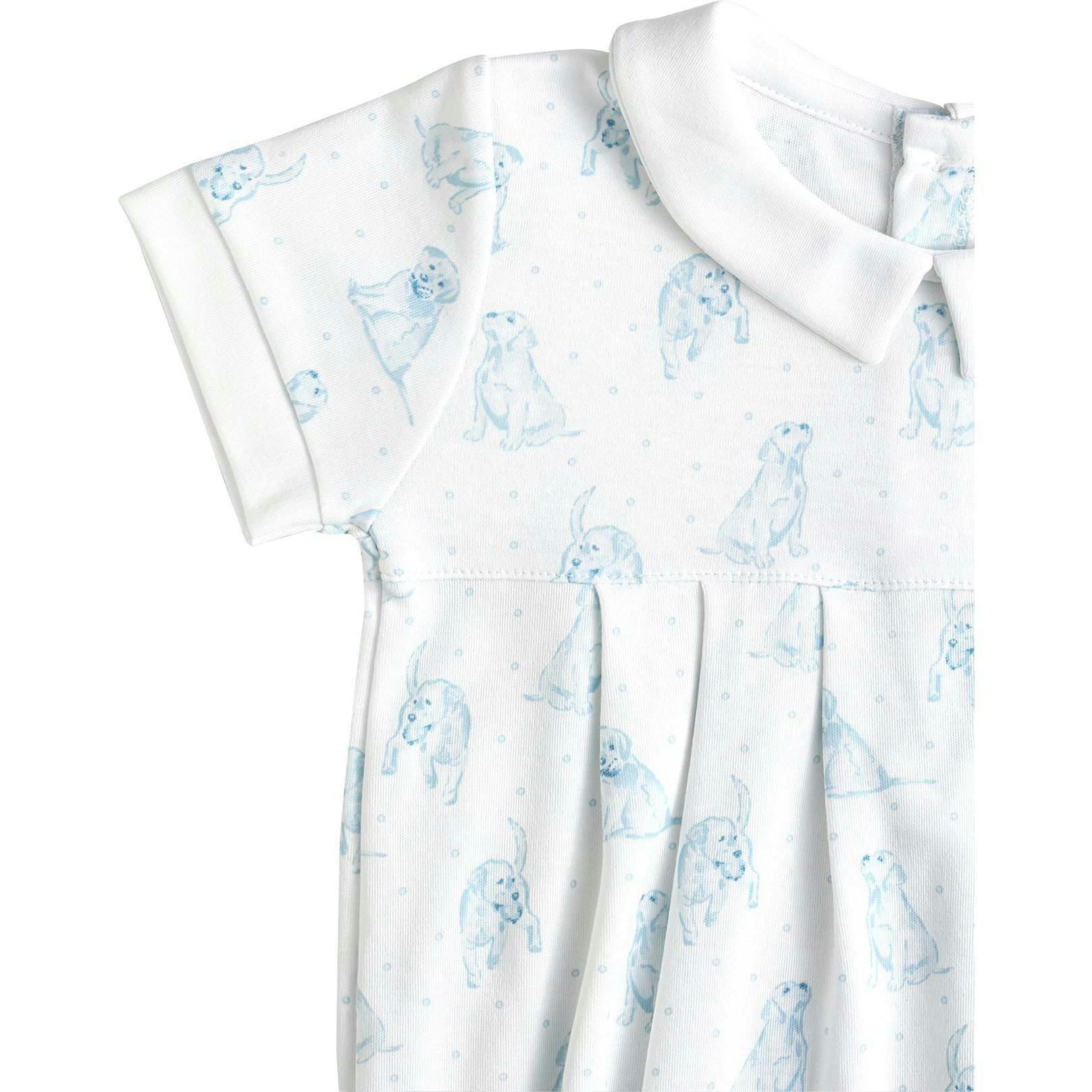 Blue Puppy Love Print Bubble