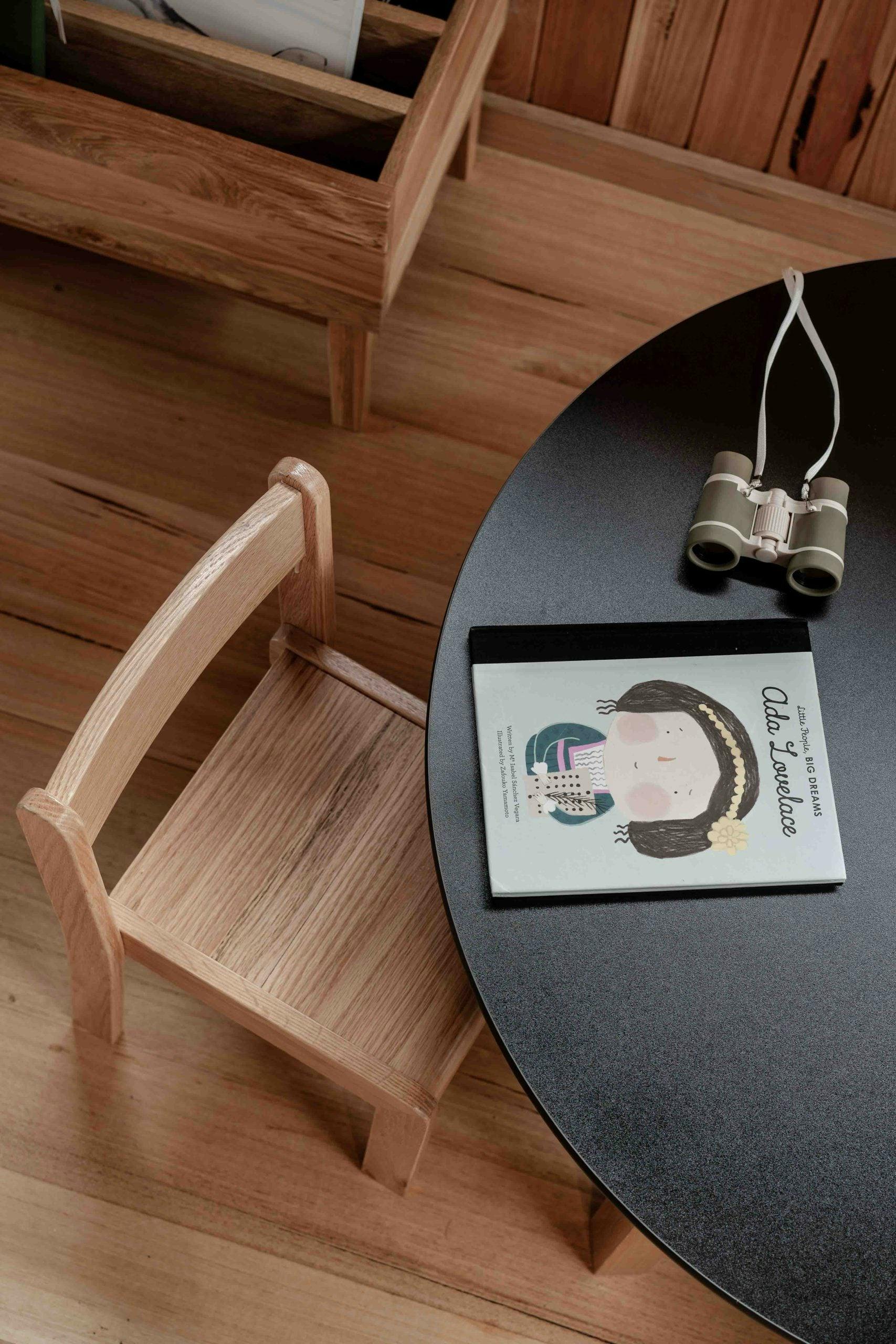 Round Black Kids Table – 35