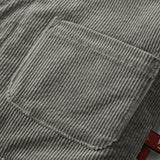 Grey Corduroy Sherpa Reversible Jacket