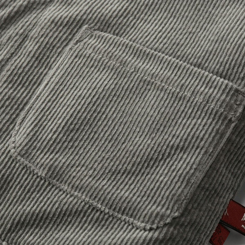 Grey Corduroy Sherpa Reversible Jacket