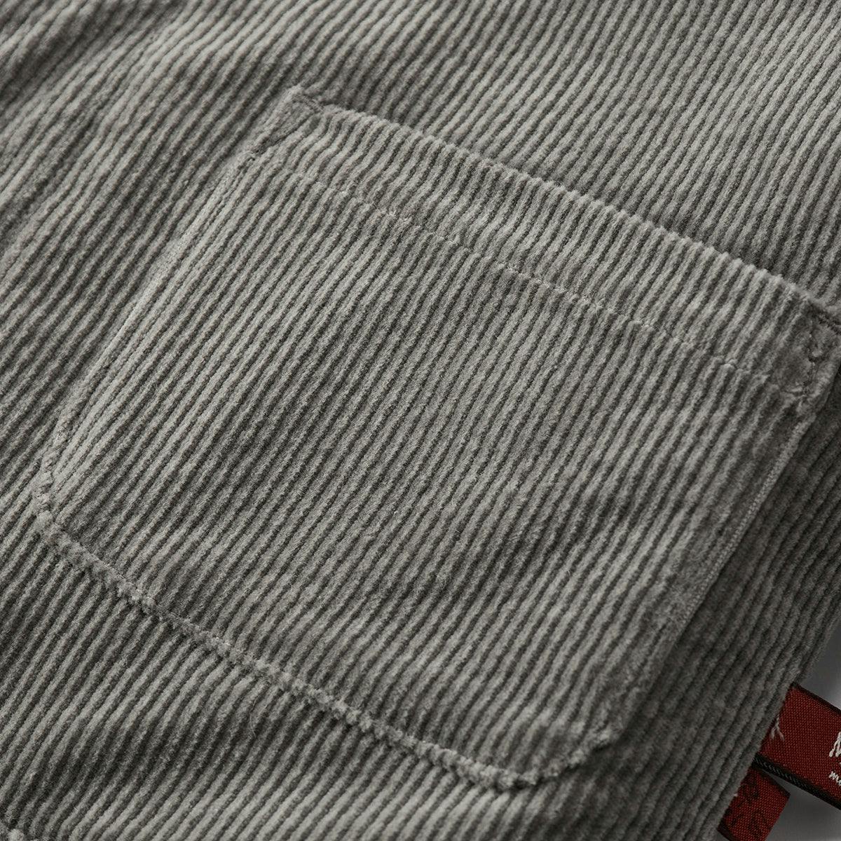 Grey Corduroy Sherpa Reversible Jacket