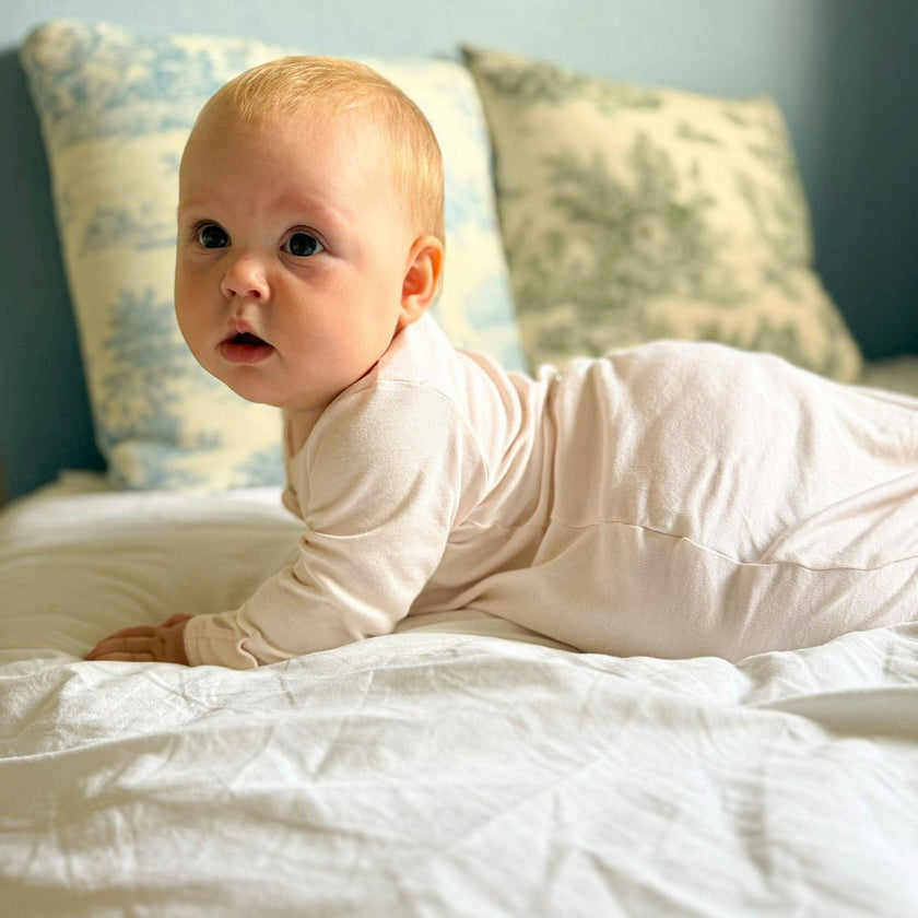 Organic Pima Baby Gown Rose