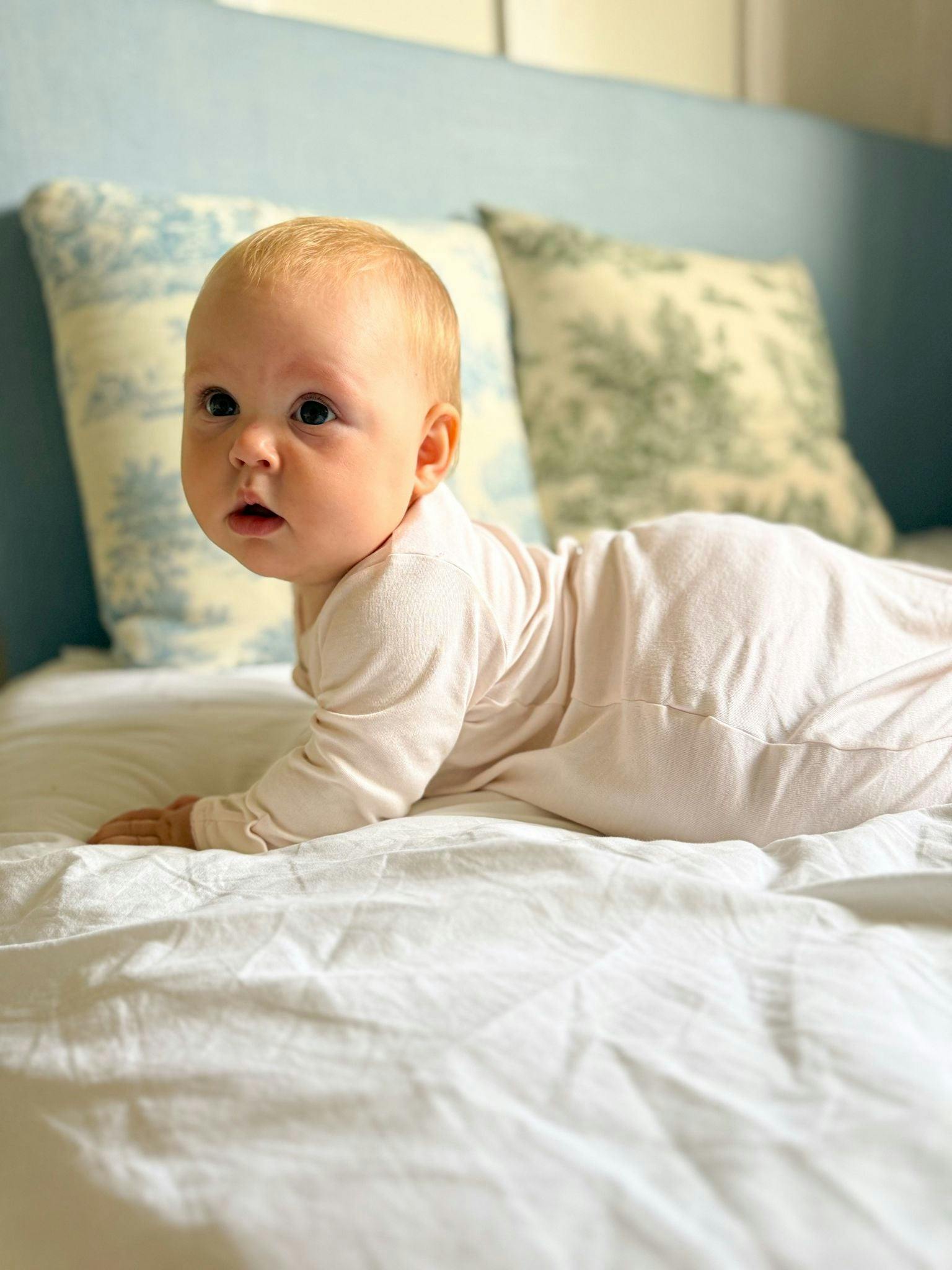Organic Pima Baby Gown Rose