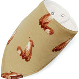 Gold Organic Cotton Three-Layer Kerchief Bib