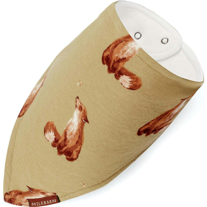 Gold Organic Cotton Three-Layer Kerchief Bib