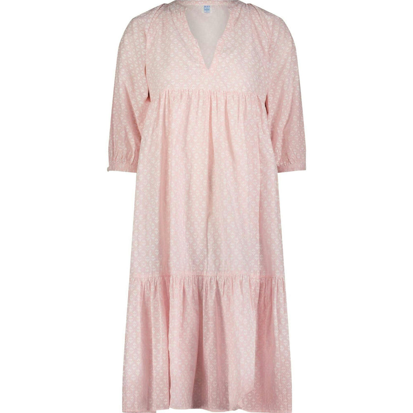 Martine Women's Popover Dress Rose Stripe, Pink