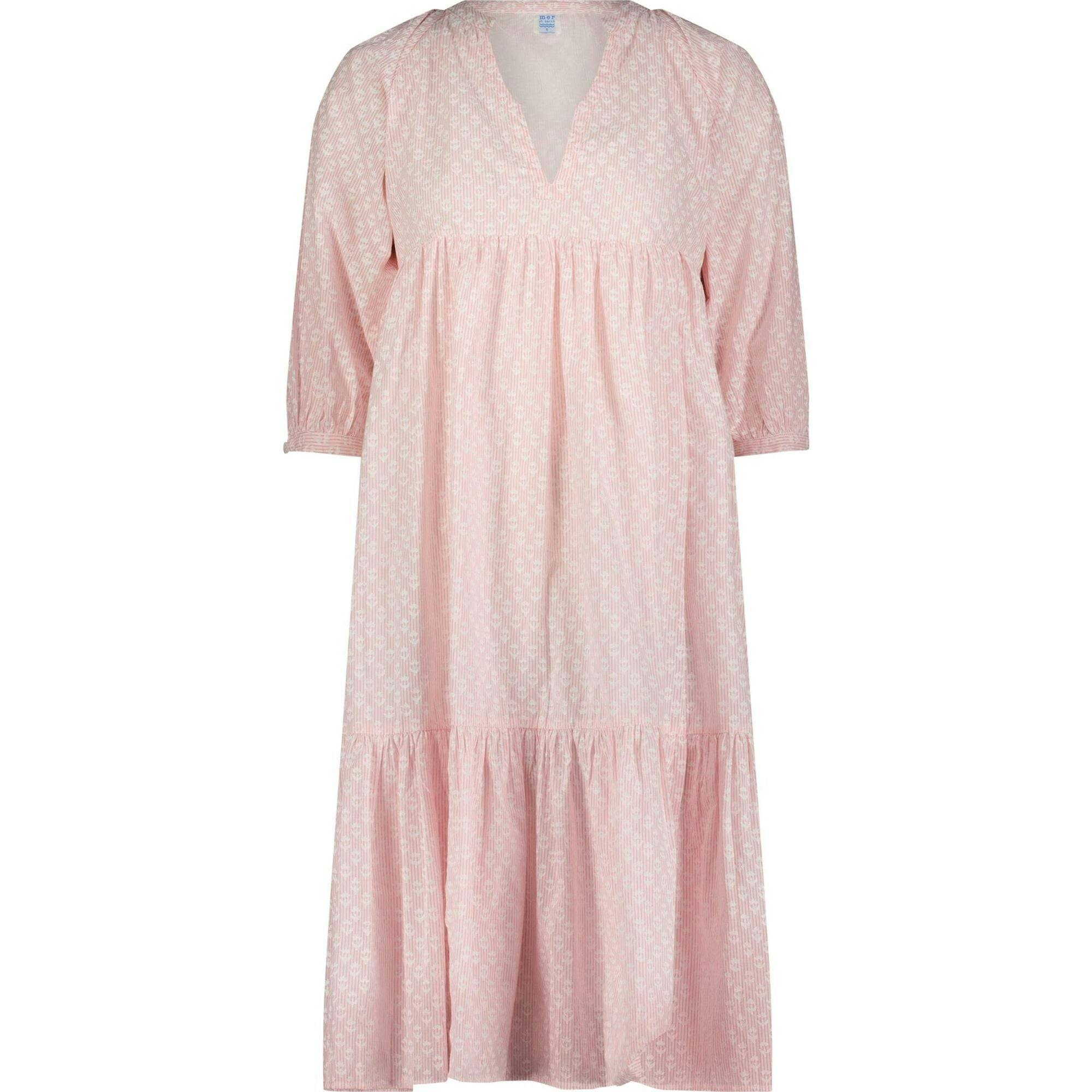 Martine Women's Popover Dress Rose Stripe, Pink