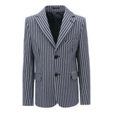 Navy Double Striped Blazer