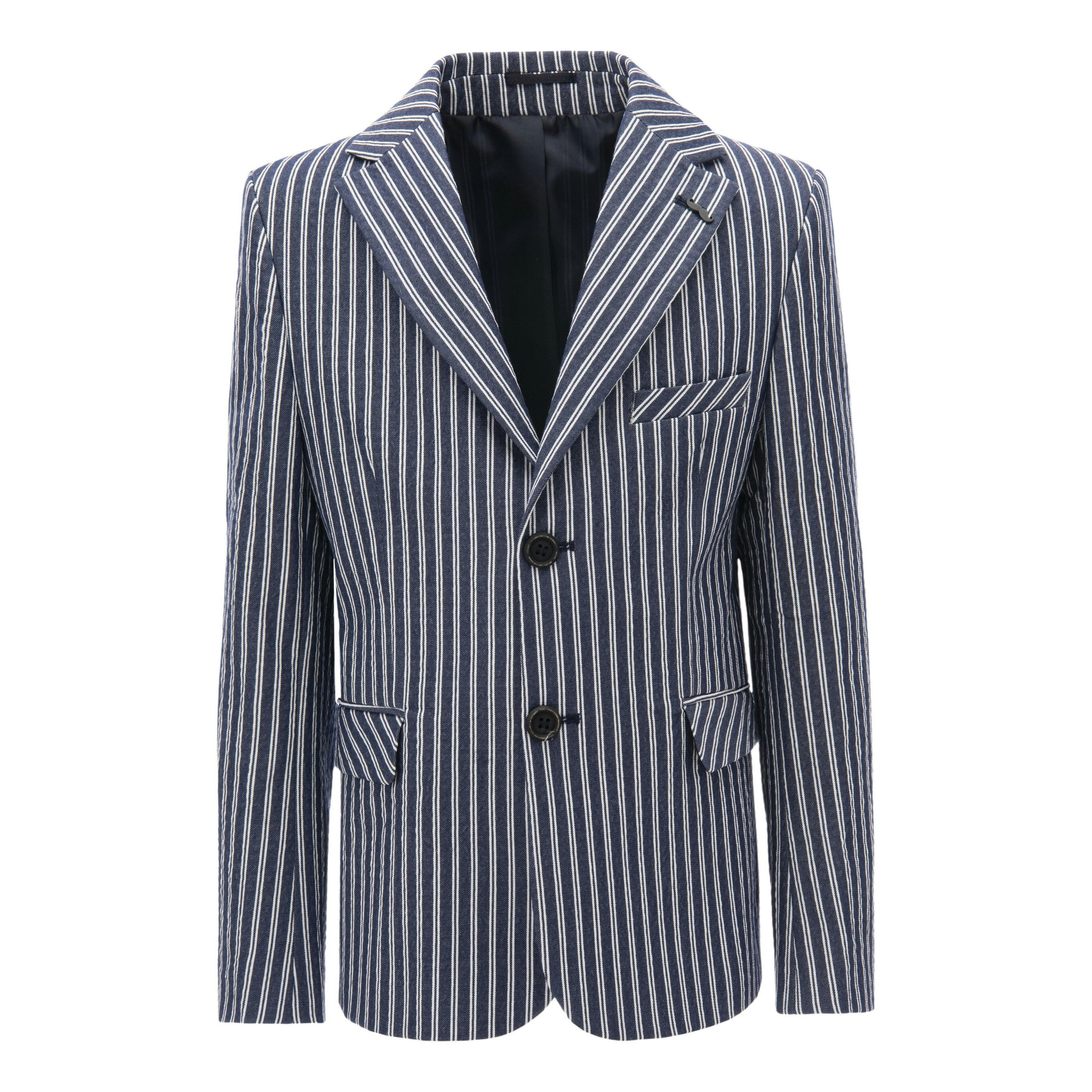 Navy Double Striped Blazer