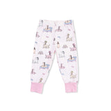 Fancy Hounds with Bows - Short Sleeve Loungewear Set