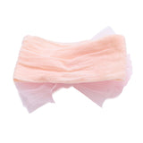 Multicolor Elastic Tulle Pearl Bow Headband Set